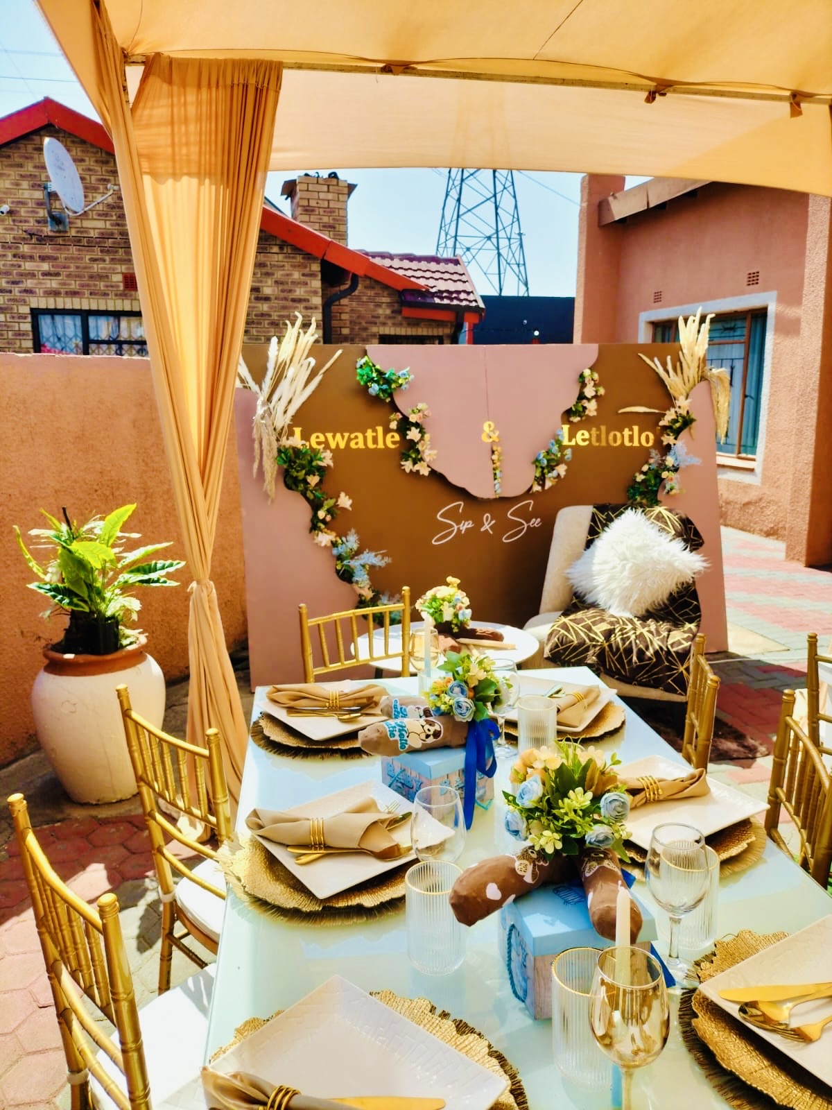 Twins Celebration Setup